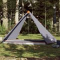 Miniatyrbild 1 av 2: Familjetält tipi 8 person grå och orange vattentätt