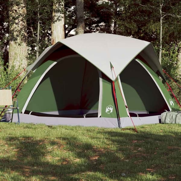 Campingtält 4 personer grön vattentätt