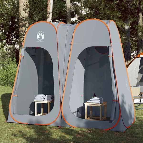 Ombytestält grå och orange pop-up vattentät