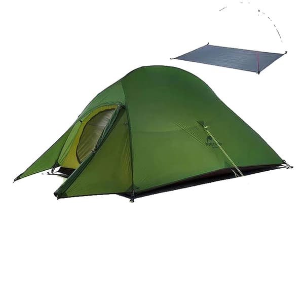 Campingtält, lättviktsdesign, vattentätt för alla säsonger,2 Person Arm Grön