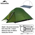 Miniatyrbillede 2 af 2: Camping telt, letvægts, vandtæt,Cloud2 Hær Grøn