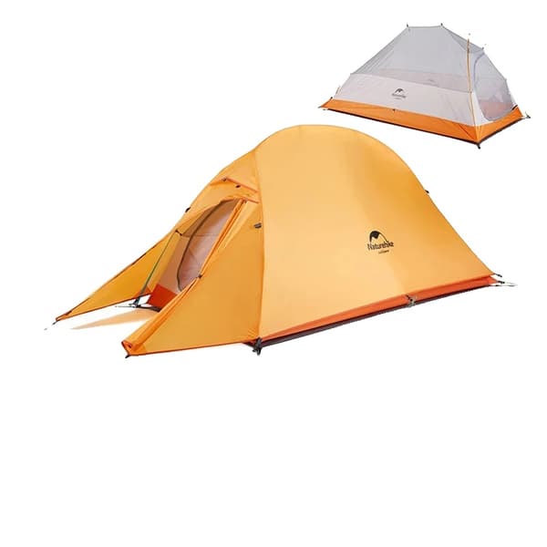 Camping telt, letvægtsdesign, vandtæt til alle årstider,1 Person 210T Orange