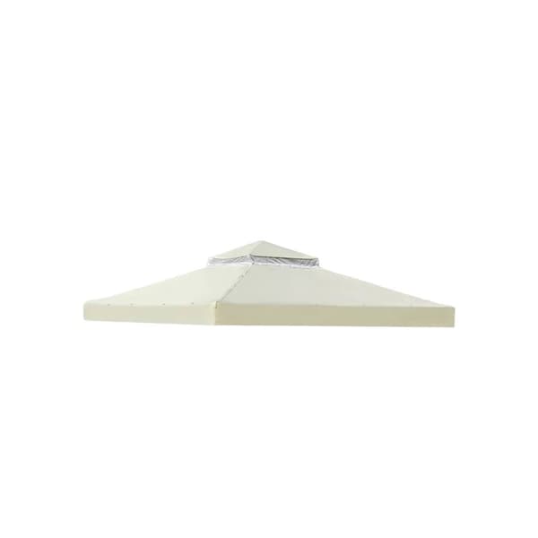 Gazebo-katon suojus, vedenpitävä suoja, helppo asennus,3m * 3m, uusi Tupla Beige