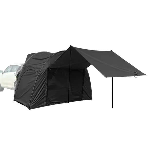 SUV Bagklap Telt, Rummelig Design, Multifunktionel Markise,Sort