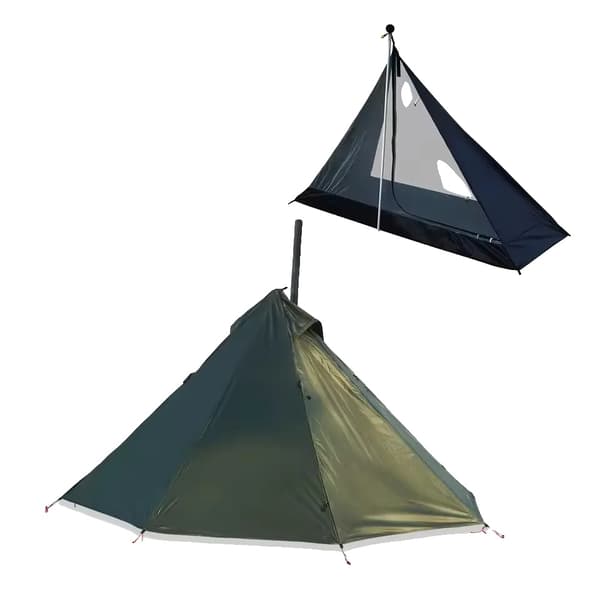 Ultralight Camping Telt, 4-Sæsoners Brug, Vandtæt Design,grøn