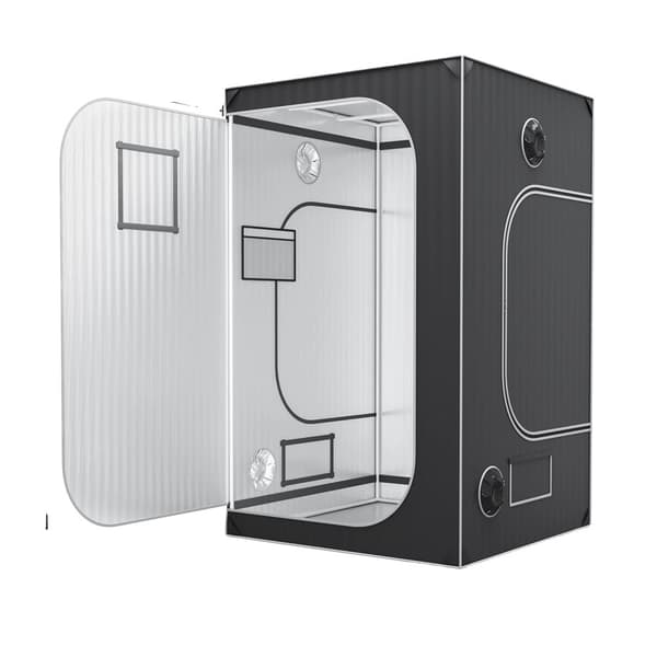 VEVOR Væksttelt, 2000D Stof, 5x5 Fod Dimensioner,2000D48x48x80in