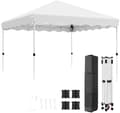 Miniatyrbillede 1 af 2: 3x3m Pop-Up Gazebo, Justerbar Højde, Holdbar Aluminiumlegering Ramme,Hvid 3x3 m
