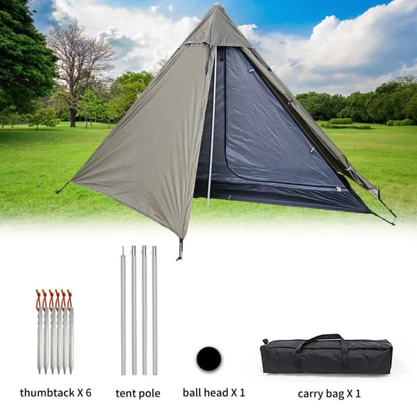 Utomhus Campingtält, Ultralätt Design, Snabb Uppställning, Andningsbart Inre Nät,grön