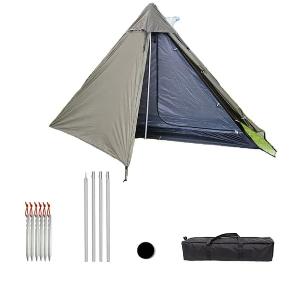 Utomhus Campingtält, Ultralätt Design, Snabb Uppställning, Andningsbart Inre Nät,grön