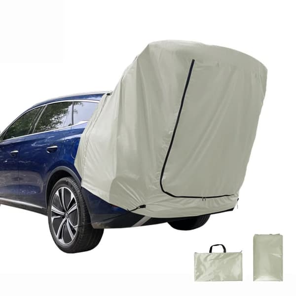 SUV Camping Telt, Rummeligt 63 * 51 * 39in, Vandtæt og Rivestærkt,hvid