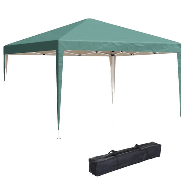 Fällbart Tält, 3x3 m, Justerbar Höjd,grön
