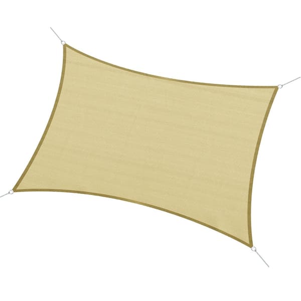 Skygge-sejl, HDPE-materiale, indhegning net,lys gul