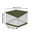 Miniatyrbillede 2 af 2: Camping Canopy Telt, Rummeligt til Familier, Nem Montering,Grøn