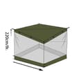 Miniatyrbillede 1 af 2: Camping Canopy Telt, Rummeligt til Familier, Nem Montering,Grøn
