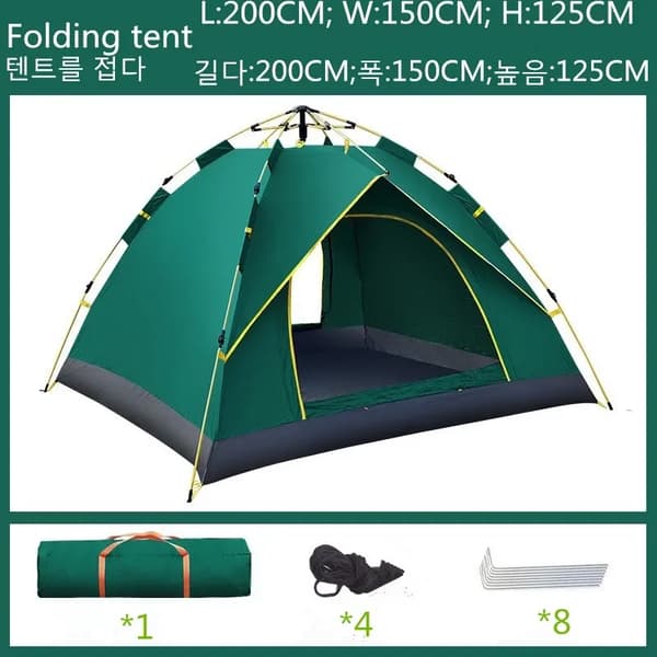 Campingtält, Snabb Automatisk Öppning, Två Användare,A