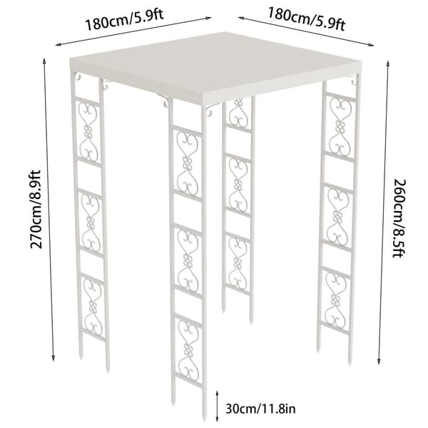 Udendørs Pavillon, Vandtæt, Nem Montering, Elegant Design