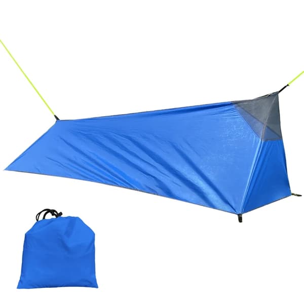 Utomhus Camping Sovsäck Tält, Lättviktig, Enkel Person, Blå