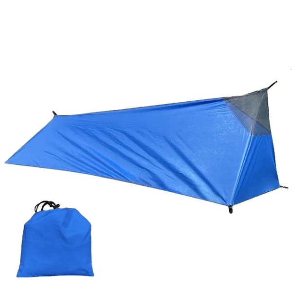 Utomhus Camping Sovsäck Tält, Lättviktig, Enkel Person, Blå