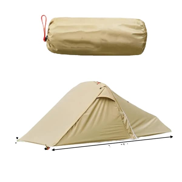 Camping Tunnel Tält, Lättviktig Uppställning, Fyra Årstider Användning,brun