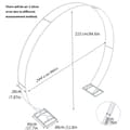 Miniatyrbillede 2 af 2: Bryllupsbue af metal til bryllup, solidt design, flere størrelsesmuligheder,Dobbelt Skinne 2,4M