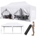 Miniatyrbillede 1 af 2: Pavillon Popup Gazebo, Vandtæt, UV-beskyttelse,HVID