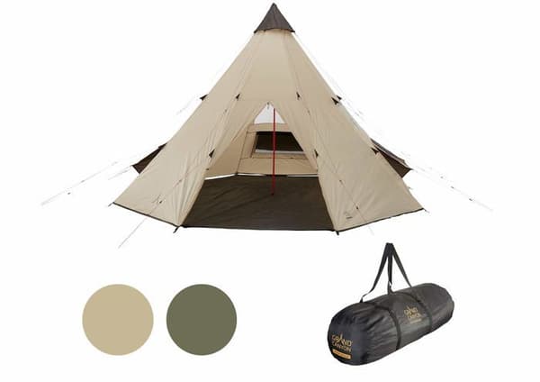 Grand canyon - 151428 - Black Falls 8 - Runt tält för 8 personer | Familjetält, grupptält, pyramidtält, tipi