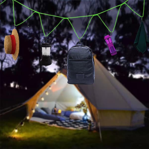 INF Bærbar utendørs campingtau sett organiser utstyret ditt