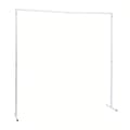 Miniatyrbillede 2 af 2: Metal Bue Stativ, Justerbar Højde 3,5ft til 6,6ft, Robust Jernkonstruktion, Elegant Design,L, Hvid