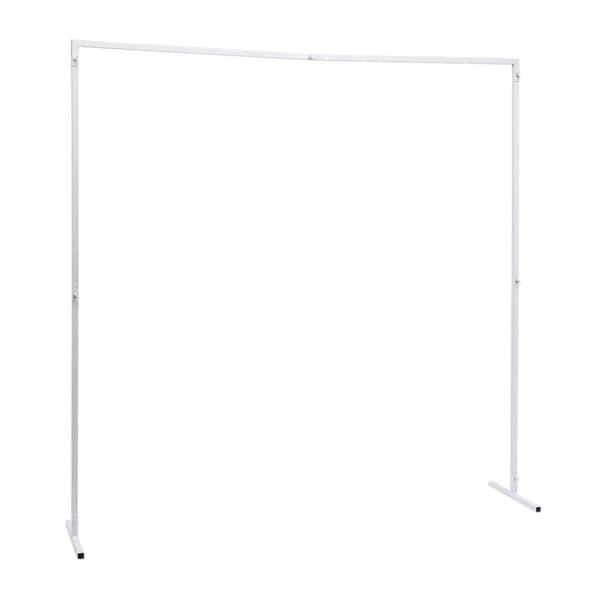 Metal Bue Stativ, Justerbar Højde 3,5ft til 6,6ft, Robust Jernkonstruktion, Elegant Design,L, Hvid