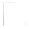 Miniatyrbillede 1 af 2: Metal Bue Stativ, Justerbar Højde 3,5ft til 6,6ft, Robust Jernkonstruktion, Elegant Design,L, Hvid