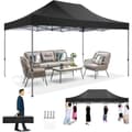 Miniatyrbillede 1 af 2: Pop-up Telt, Vandtæt, UV-beskyttelse,Sort, 3x4.5m