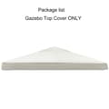 Miniatyrbillede 2 af 2: 3x3m Gazebo Telt Cover, Oxford Materiale, Vandtæt, Dobbelt Lag Design,Enkeltlag Beige, 3m * 3m