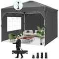 Miniatyrbillede 1 af 2: Pavillon, Vandtæt, Stabil, Let at samle,3x3M, Grå