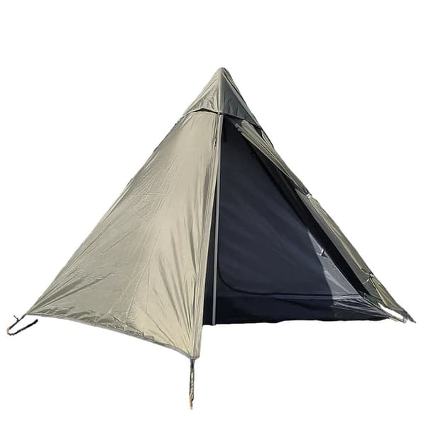 Pyramide Telt, Letvægtsdesign, Vandtæt Beskyttelse, 1-Person Kapacitet,grøn