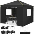 Miniatyrbillede 2 af 2: Gazebo, Vandtæt, Anti-UV, 4 Sidevægge,Sort, 3x3m
