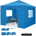 Miniatyrbillede 1 af 2: Gazebo, Vandtæt, Anti-UV, 4 Sidevægge,Blå, 3x3m