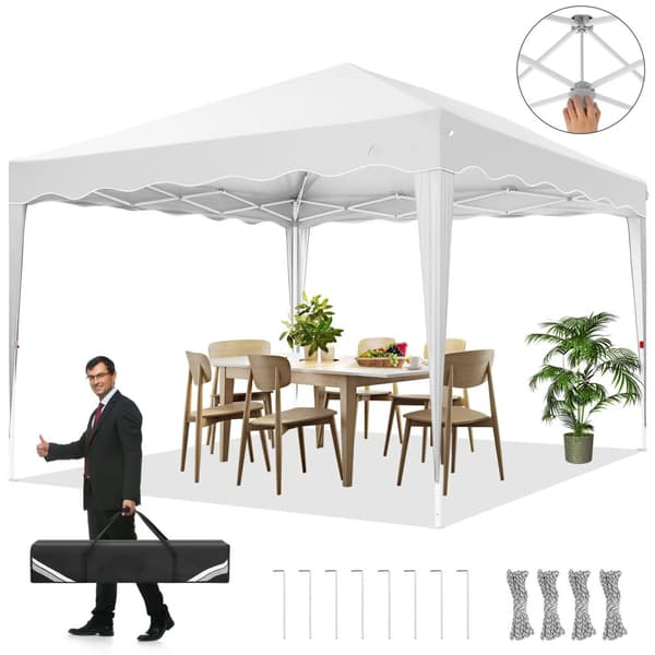 Gazebo, Säädettävä Korkeus, Vesitiivis, UV-suoja,Valkoinen