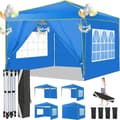 Miniatyrbild 2 av 2: Fällbar Paviljong, Vattentät, Lätt Montering, Justerbar Höjd,Blå
