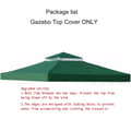 Miniatyrbillede 2 af 2: 3x3m Gazebo Telt Cover, Oxford Materiale, Vandtæt, Dobbelt Lag Design,ny Double Grøn, 3m * 3m