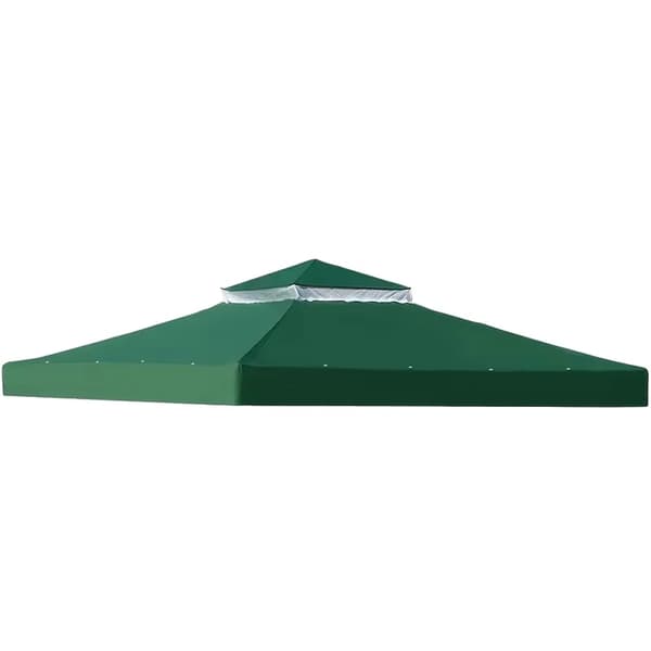 3x3m Gazebo Telt Cover, Oxford Materiale, Vandtæt, Dobbelt Lag Design,ny Double Grøn, 3m * 3m