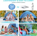 Miniatyrbillede 5 af 8: Lollanda Pop-up strandtelt, pop-up telt, vindbeskyttelse – anti-UV, vandtæt, automatisk opsætning, bærbar