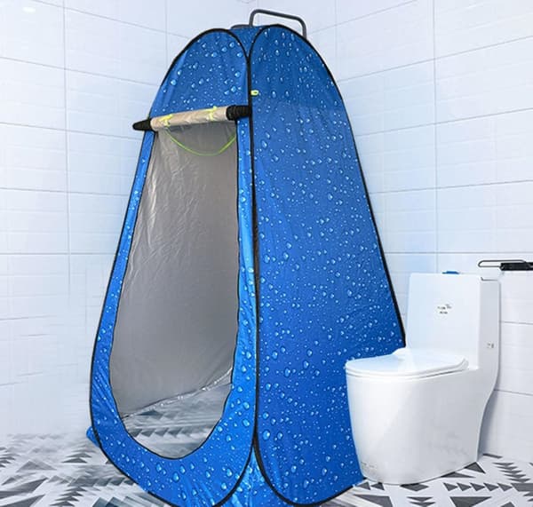 Lollanda Pop-Up WC-teltta, Pop-up Teltan Pukuhuone – Vedenpitävä, Pop-up design, Automaattinen asennus, Kannettava - 120x120x190 cm / 150x150x190 cm
