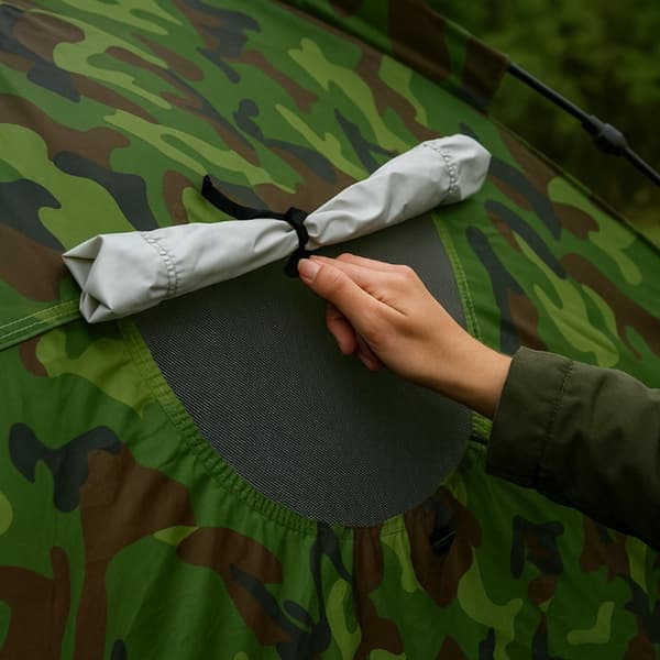 Quick-Up Camouflagetält för 3–8 personer