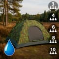 Miniatyrbild 1 av 10: Quick-Up Camouflagetält för 3–8 personer