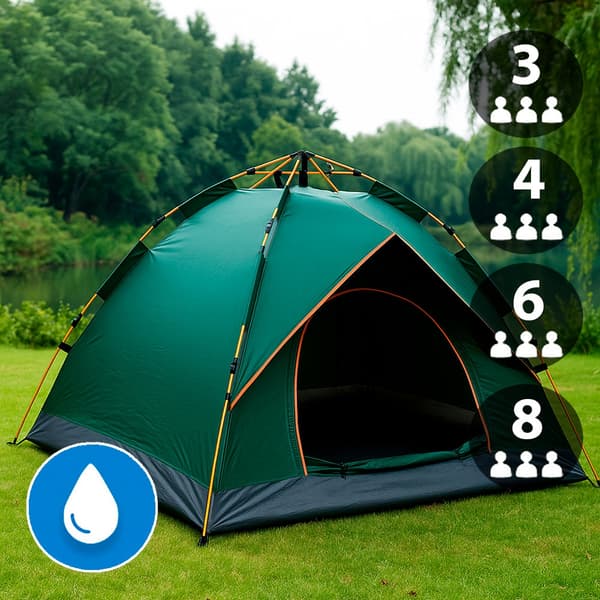 Quick-Up Tält för 3–8 personer 3 personer
