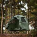 Miniatyrbild 2 av 9: SoBuy Campingtält för 1 Person – Med Förvaring & Lampkrok, 2-i-1 Enkel Tält | 193x86x160cm Grön OGS32-II-GR