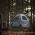 Miniatyrbild 2 av 9: SoBuy Campingtält för 1 Person – Med Förvaring & Lampkrok, 2-i-1 Enkel Tält | 193x86x160cm Ljusgrå OGS32-II-HG