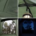 Miniatyrbild 5 av 10: SoBuy Campingtält för 2 Personer – Med Fältsäng, 2-i-1 Tält | 193x145x185cm Grön OGS32-II-L-GR