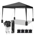 Miniatyrbillede 2 af 2: Gazebo, Vandtæt Stof, Justerbar Højde,Sort