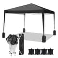 Miniatyrbillede 1 af 2: Gazebo, Vandtæt Stof, Justerbar Højde,Sort